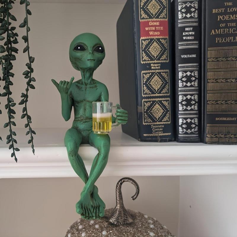 Drinking Alien Statue