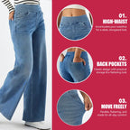 Wide Leg High Waisted Jeans