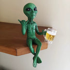 Drinking Alien Statue