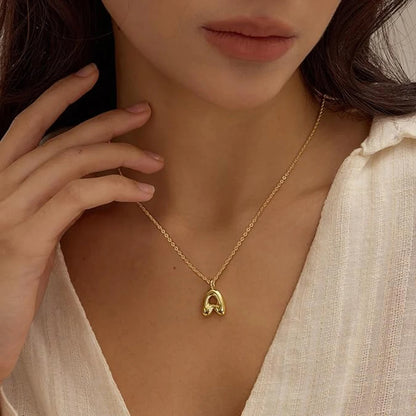 Mini Bubble Letter Necklace
