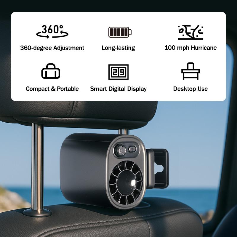 BreezeClip™ - 360° Rotation Car Fan