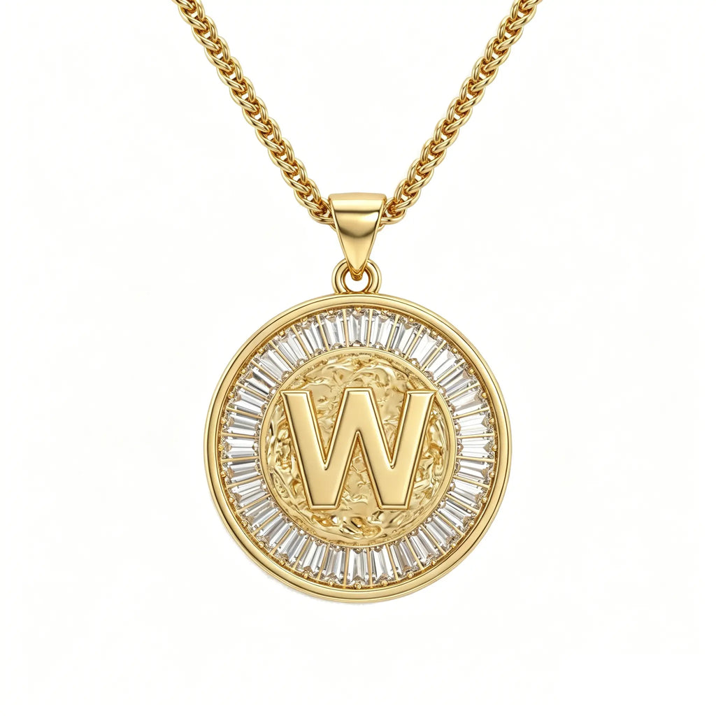 Diamond Capital Letter Necklace