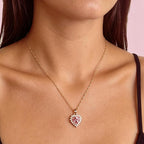 3pc Crystal Heart Jewelry Set