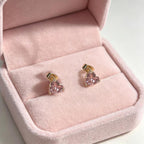 3pc Crystal Heart Jewelry Set