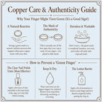 2pc Copper Ring Jewelry Set