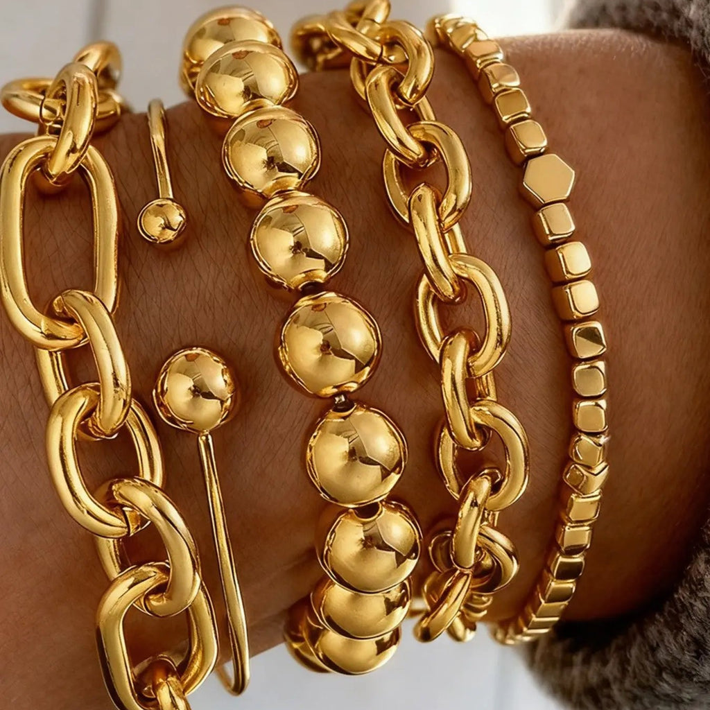 5pc Chunky Bracelet Set