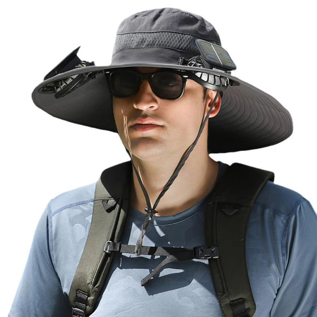 Outdoor Solar Fan Sun Protection Hat