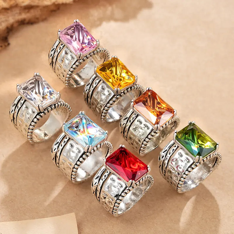 Vintage Rectangle Statement Ring