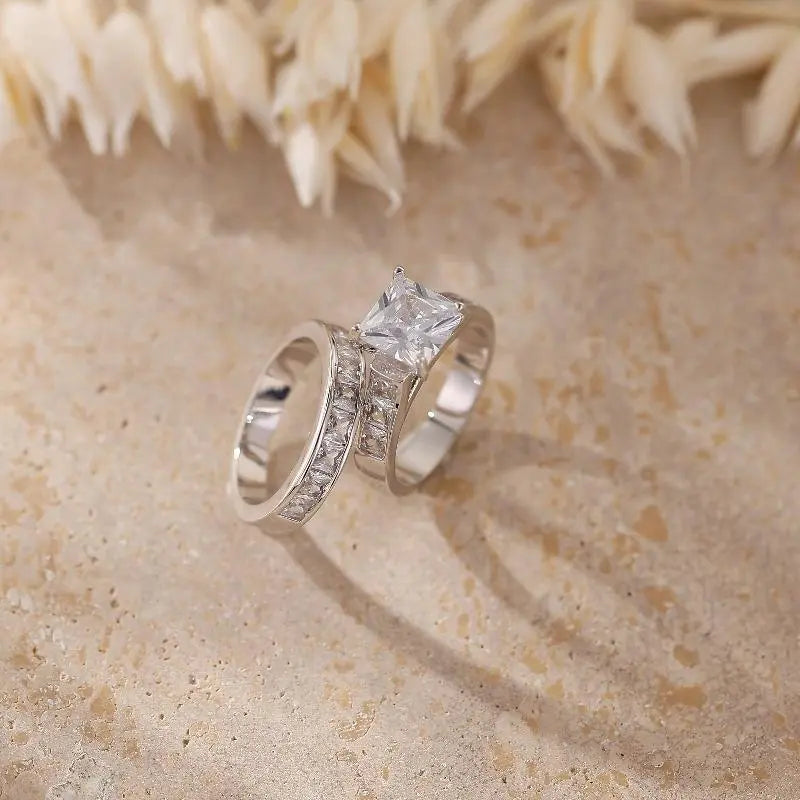 2pc Promise Ring Jewelry Set