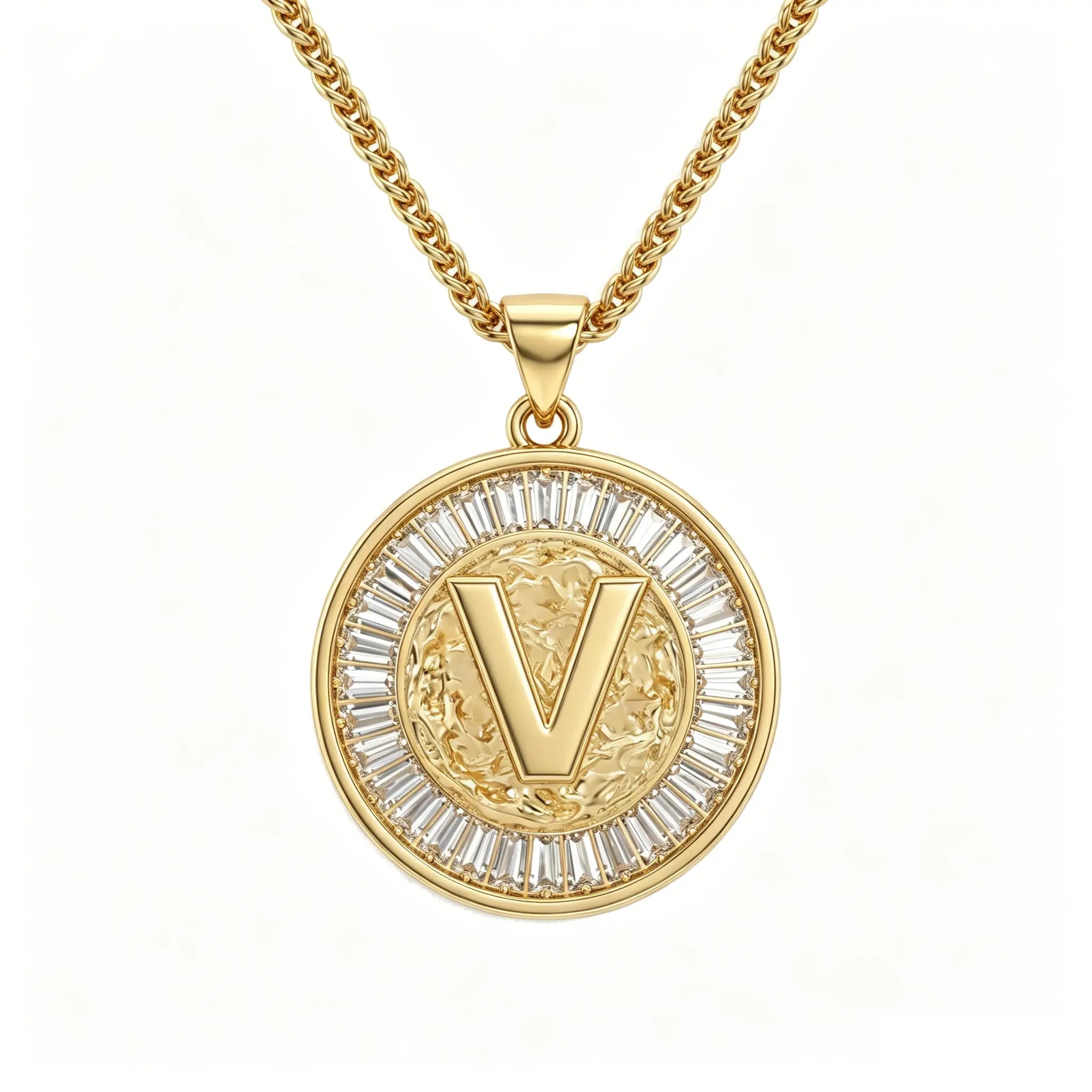 Diamond Capital Letter Necklace