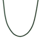 Emerald Crystal Tennis Necklace
