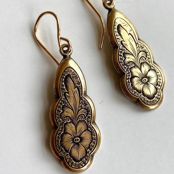 Victorian Flower Statement Earrings