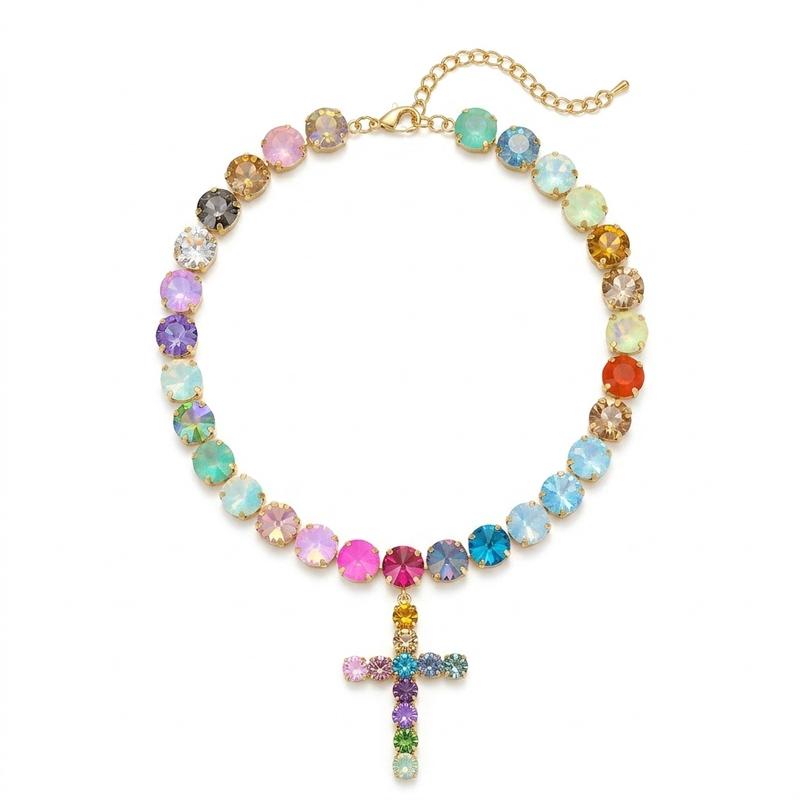 Luxe Diamond Cross Necklace