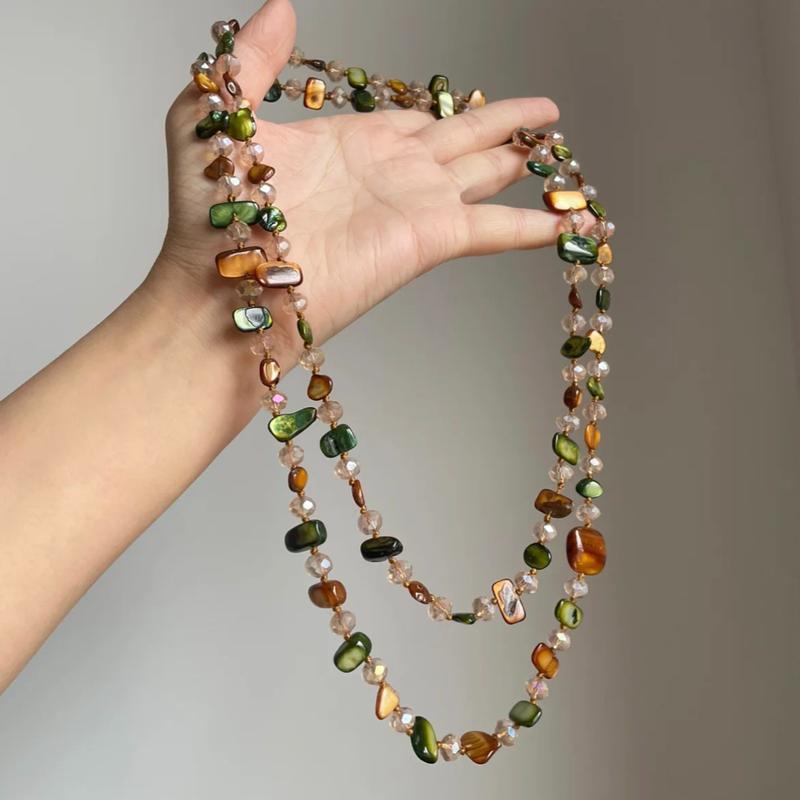 Natural Stone Seashell Necklace