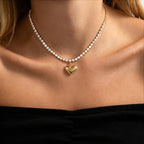 Chubby Heart Diamond Necklace