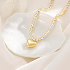 Chubby Heart Diamond Necklace