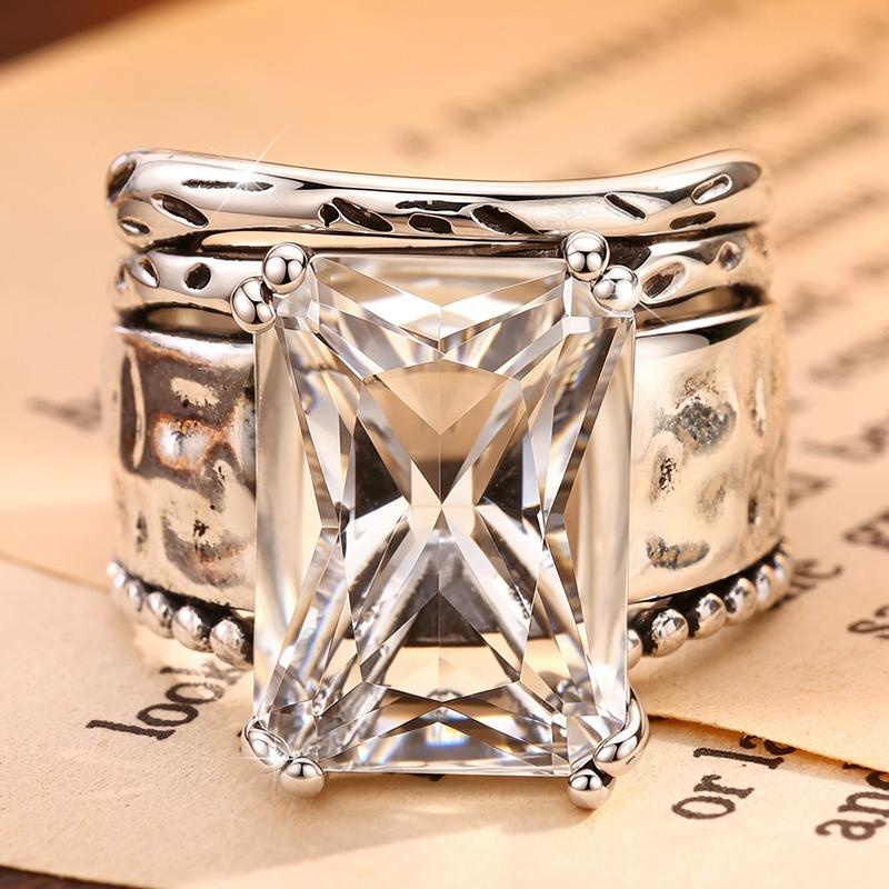 Vintage Rectangle Statement Ring