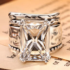 Vintage Rectangle Statement Ring