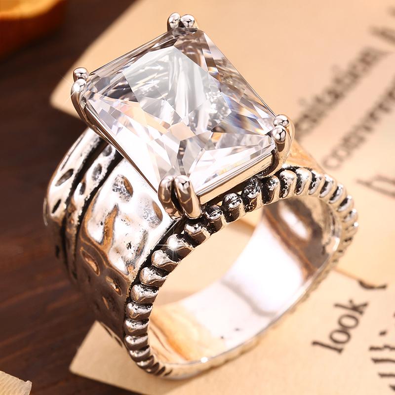Vintage Rectangle Statement Ring