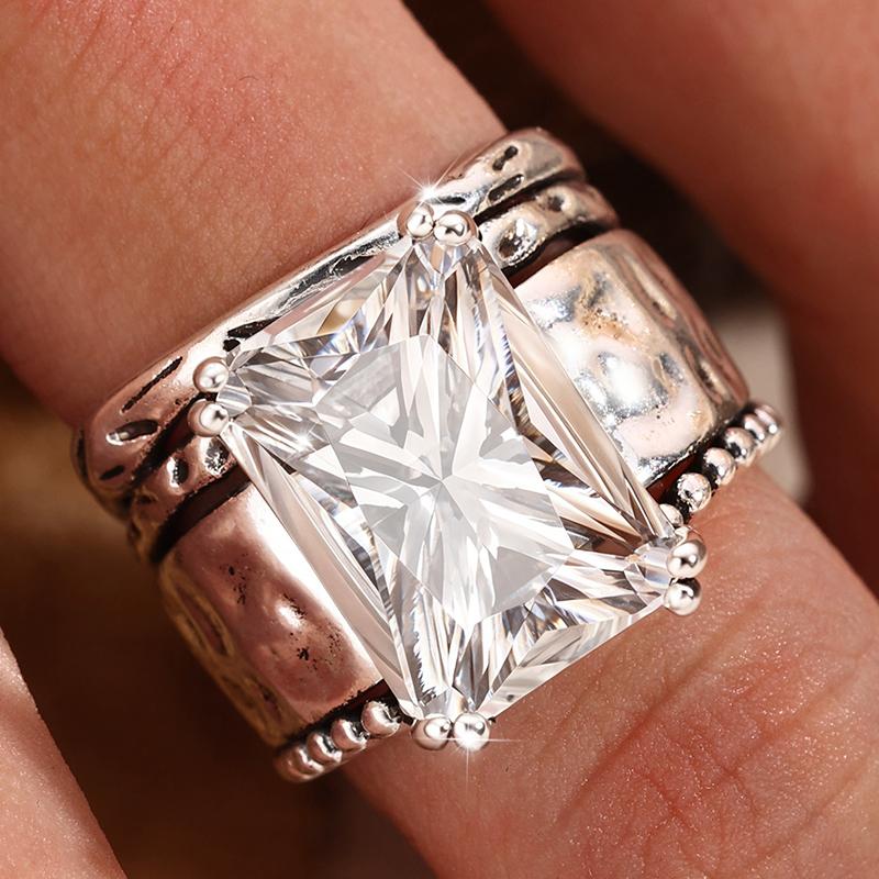 Vintage Rectangle Statement Ring