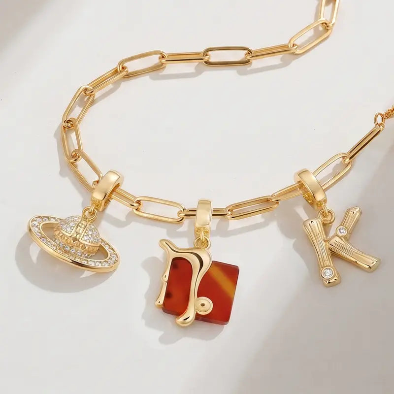Customized Initial Zodiac Necklace