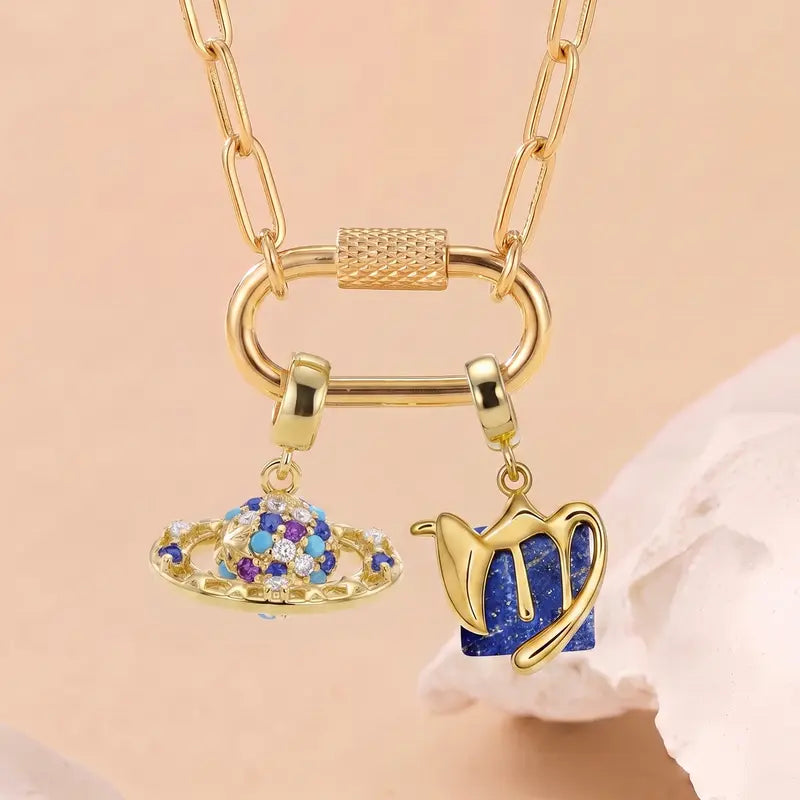 Customized Initial Zodiac Necklace