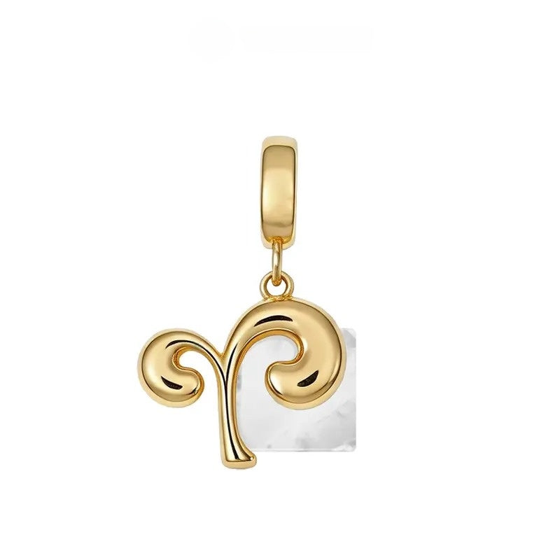 Customized Initial Zodiac Necklace
