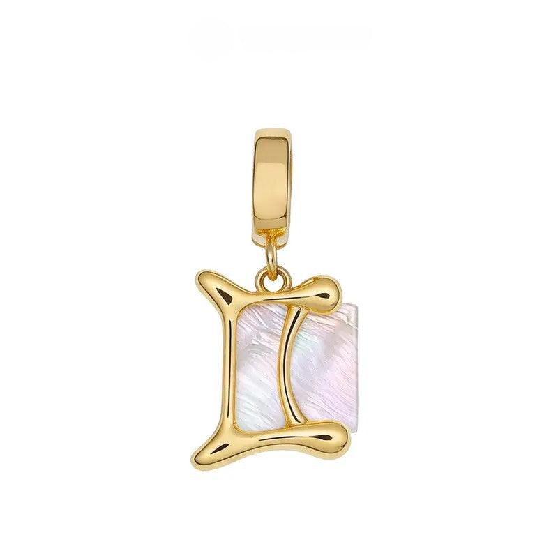 Customized Initial Zodiac Necklace