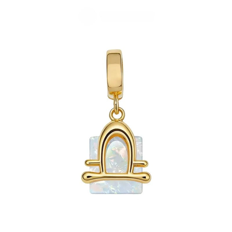 Customized Initial Zodiac Necklace