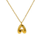 Mini Bubble Letter Necklace