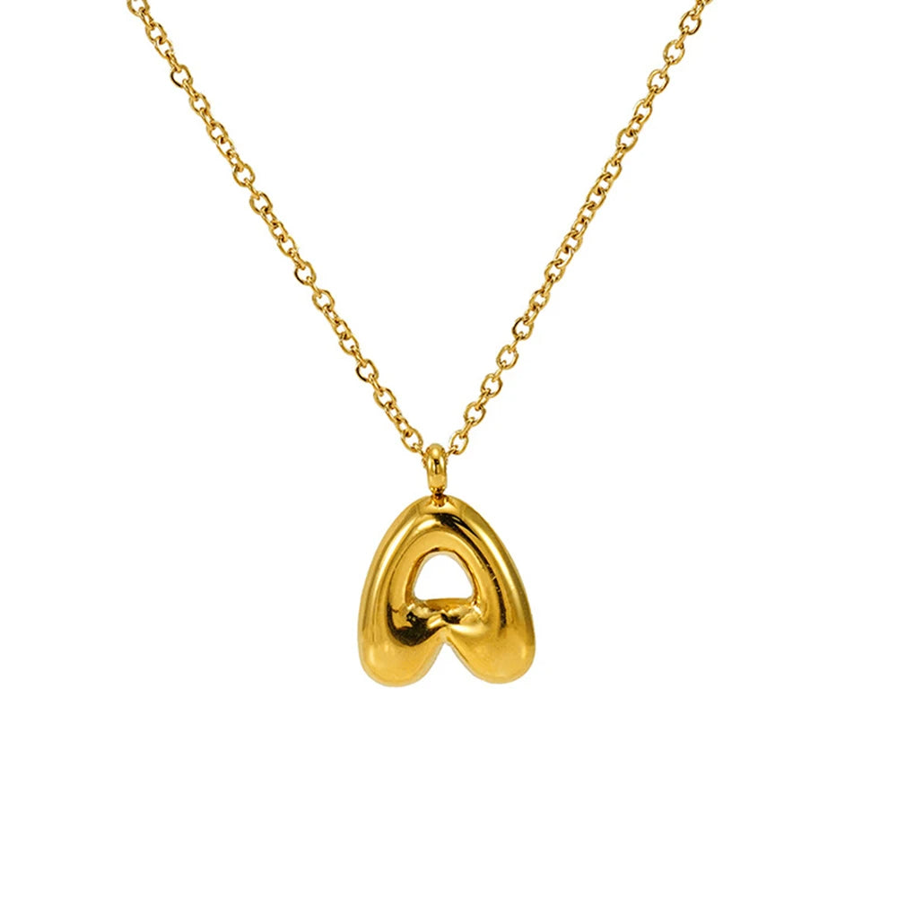 Mini Bubble Letter Necklace