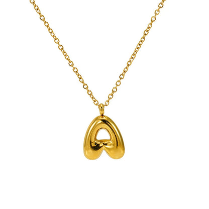 Mini Bubble Letter Necklace