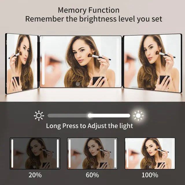 Adjustable Trifold Grooming Mirror