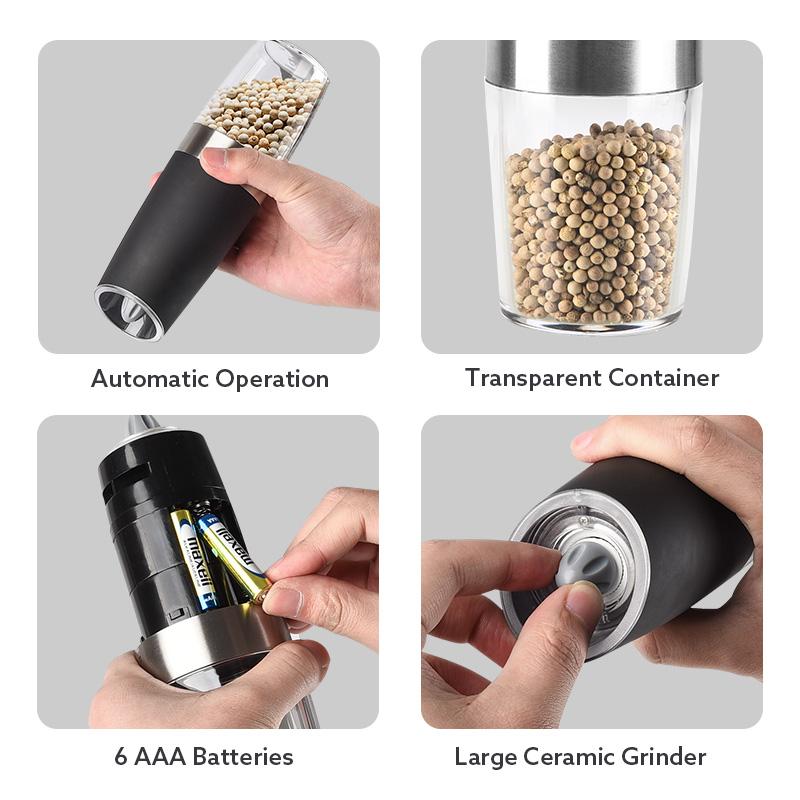 LED Automatic Salt & Pepper Grinder
