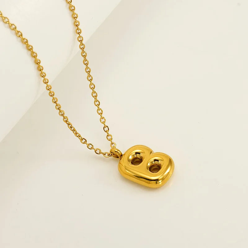 Mini Bubble Letter Necklace