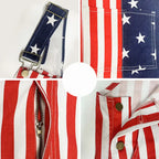 4th of July American Flag Overalls