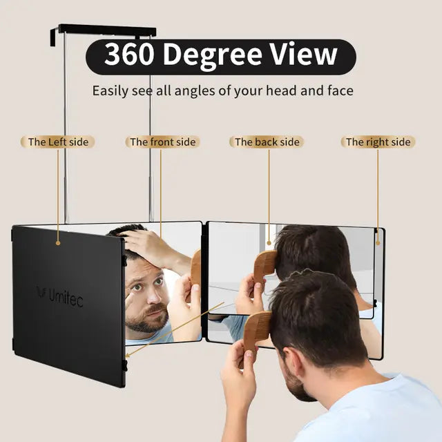 Adjustable Trifold Grooming Mirror