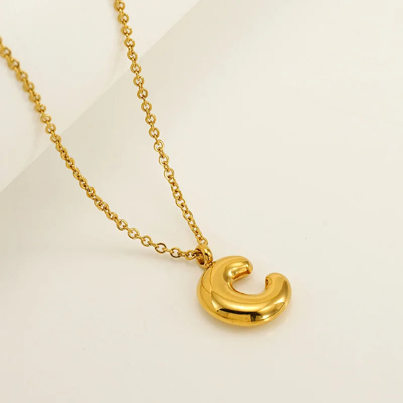 Mini Bubble Letter Necklace