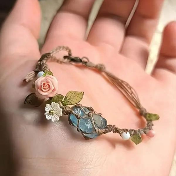 Floral Gemstone Bracelet