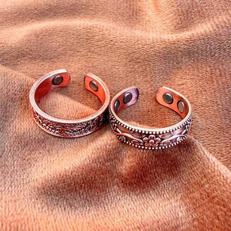 2pc Copper Ring Jewelry Set