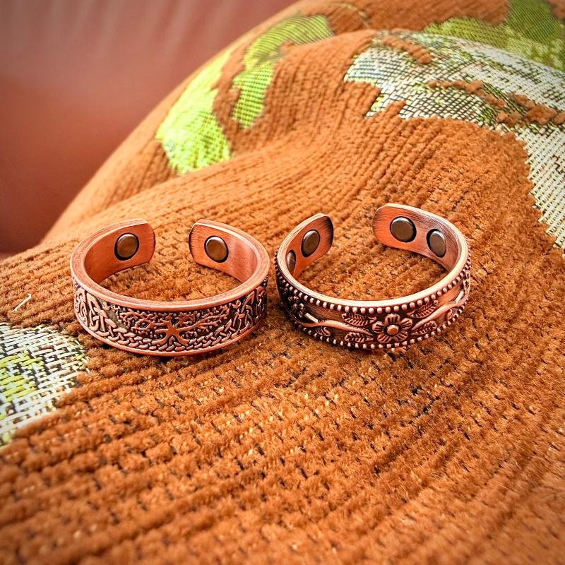 2pc Copper Ring Jewelry Set