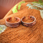 2pc Copper Ring Jewelry Set