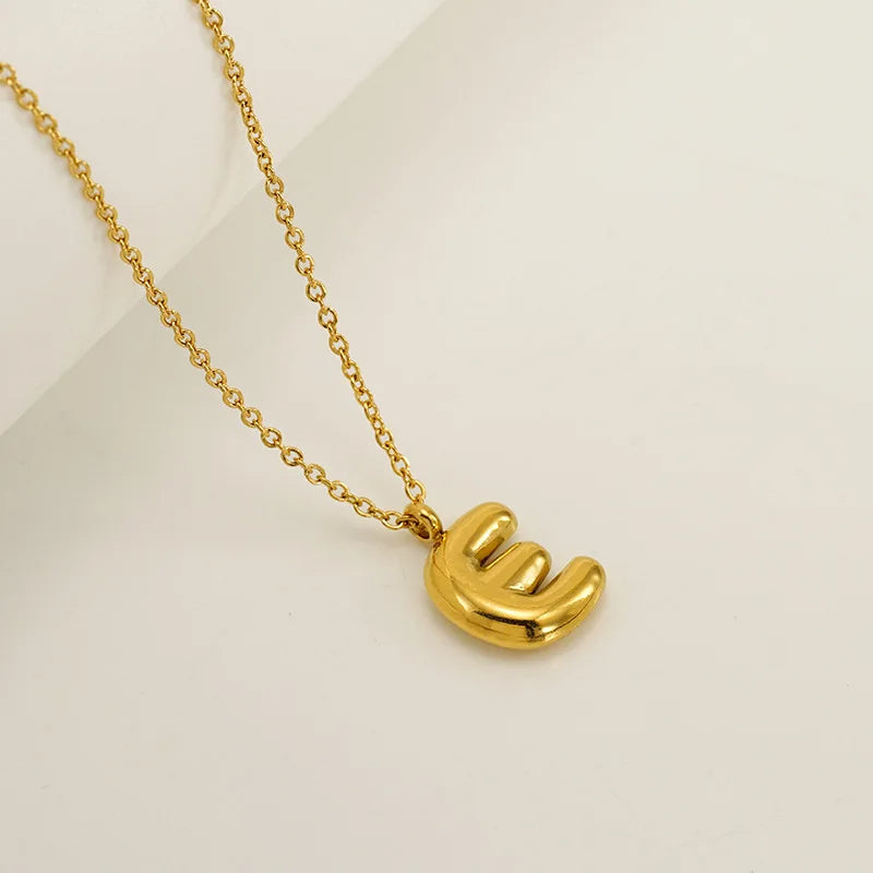 Mini Bubble Letter Necklace