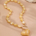 3pc Chunky Beaded Heart Necklace
