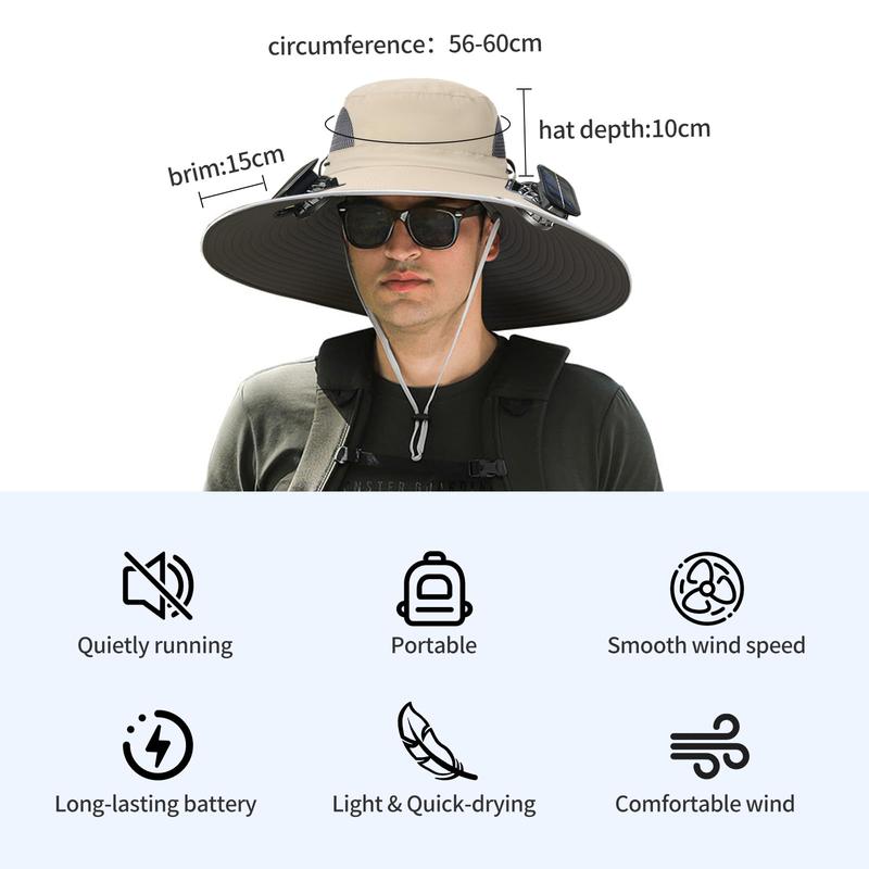 Outdoor Solar Fan Sun Protection Hat
