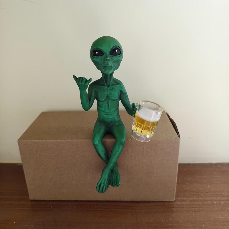 Drinking Alien Statue