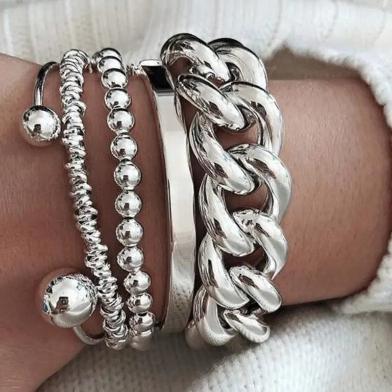 5pc Chunky Bracelet Set