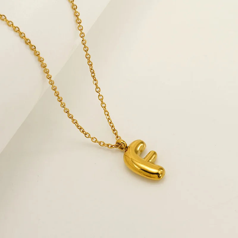 Mini Bubble Letter Necklace