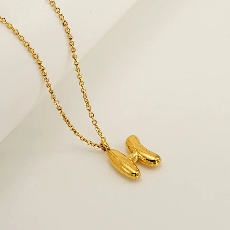 Mini Bubble Letter Necklace