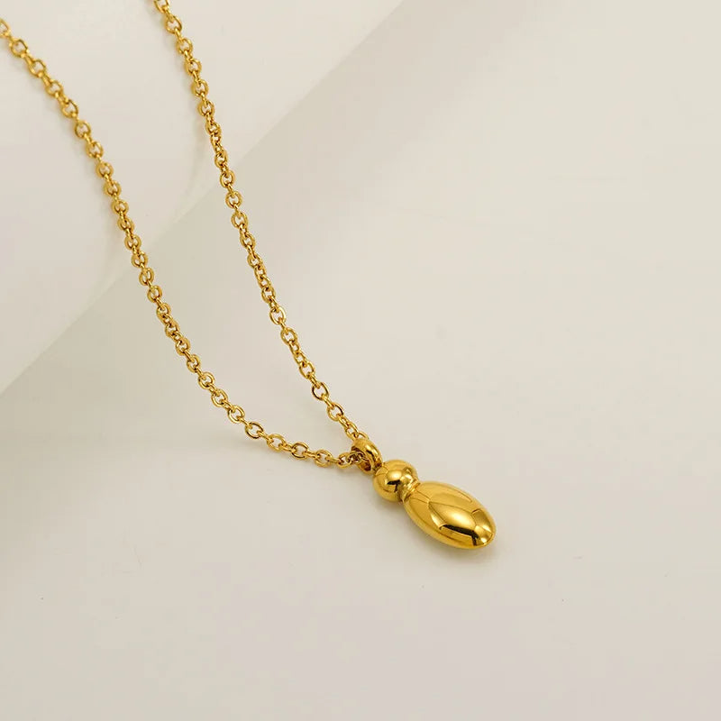 Mini Bubble Letter Necklace